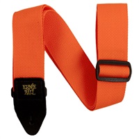 ORANGE & BLACK POLYPRO GUITAR STRAP [#P05353]