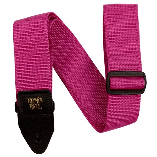 ERNIE BALL 【GW激得セール】 RASPBERRY & BLACK POLYPRO GUITAR STRAP [#P05355]