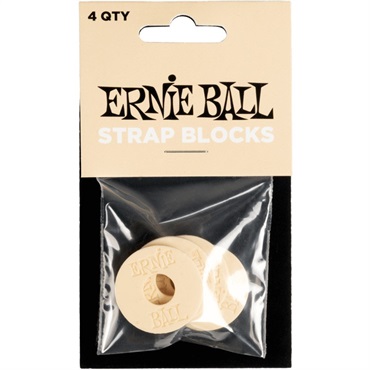 ERNIE BALL #5624 STRAP BLOCKS 4PK - CREAM (4枚入り)