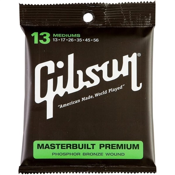 Gibson Masterbuilt Premium Phosphor Bronze Acoustic Guitar Strings Medium/013-056 [SAG-MB13] 【特価】