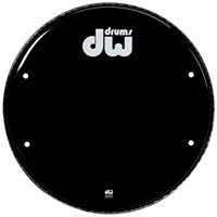 DW-DH-GB16K [Single Ply Gloss Black Vented Bass Drum Head 16]【お取り寄せ品】