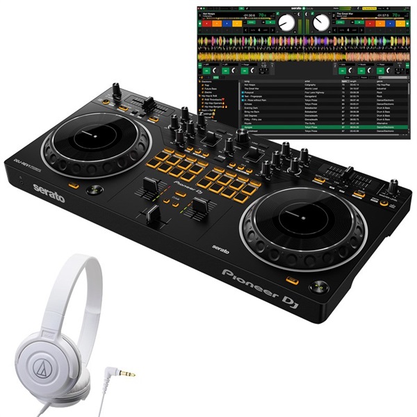 DDJ-REV1 + ATH-S100WH ヘッドホンセット 【無償ダウンロード版Serato DJ Lite対応】の商品画像