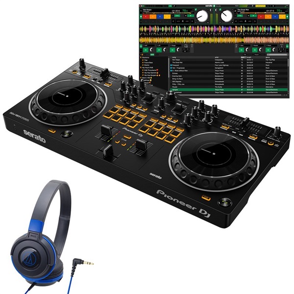 DDJ-REV1 + ATH-S100BBL ヘッドホンセット 【無償ダウンロード版Serato DJ Lite対応】の商品画像