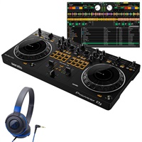 DDJ-REV1 + ATH-S100BBL ヘッドホンセット 【無償ダウンロード版Serato DJ Lite対応】