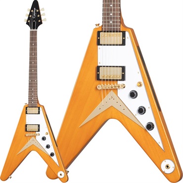 1958 Korina Flying V (Aged Natural/White Pickguard)