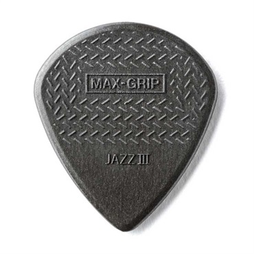 Dunlop (Jim Dunlop) 471N MAX GRIP JAZZ III Pick (カーボンファイバー・グレー)
