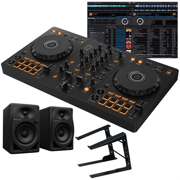 和風 Pioneer DJ Pioneer DJ 【DDJ-400後継モデル】DDJ-FLX4 PCスタンド DM-40D スピーカーセット  【Power DJ'sオリジナル DDJ-FLX4初心者DJスタートガイ...