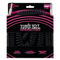 30' COILED STRAIGHT/STRAIGHT INSTRUMENT CABLE BLACK[6044]