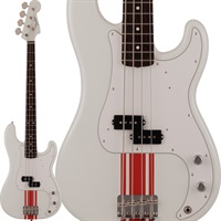 2023 Collection Traditional 60s Precision Bass (Olympic White with Red Competition Stripe）