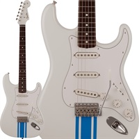 2023 Collection Traditional 60s Stratocaster (Olympic White with Blue Competition Stripe/Rosewood)