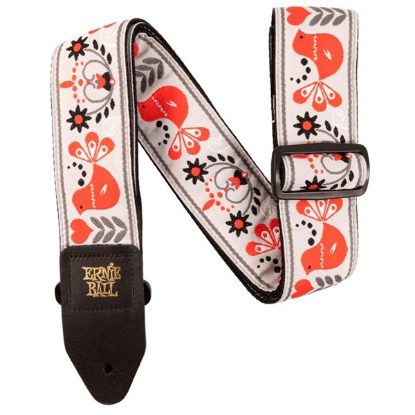 ERNIE BALL JACQUARD STRAP RED BIRD WINTER [#P04689]