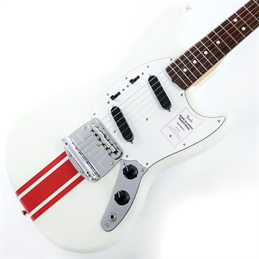 2023 Collection Traditional 60s Mustang (Olympic White with Red Competition Stripe/Rosewood)