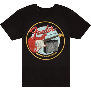 Fender FENDER SPAGHETTI LOGO T-SHIRT BUTTERSCOTCH BLONDE（XL