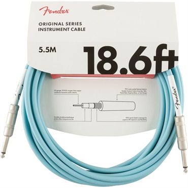 Fender USA ORIGINAL SERIES CABLE 18.6feet (DAPHNE BLUE) (#0990520003)