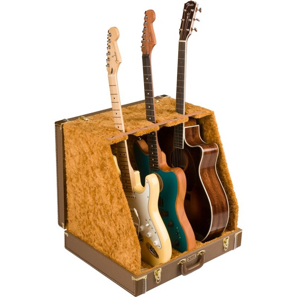 Fender USA FENDER(R) CLASSIC SERIES CASE STAND 3 GUITAR (BROWN) (#0991023522)
