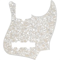 10-HOLE CONTEMPORARY JAZZ BASS(R) PICKGUARDS (WHITE PEARLOID/4PLY) (#0992170000)