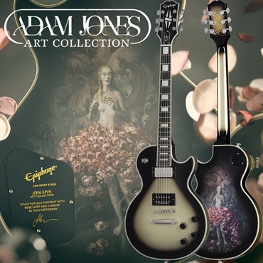 Epiphone Adam Jones Les Paul Custom Art Collection: Julie Heffernan's Study For Self Portrait with Rose Skirt and a Mouse， Antique Silverburst