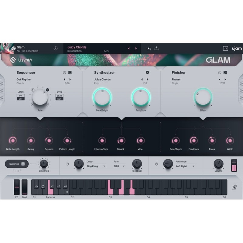 UJAM 【UJAM Summer Sale 2025！】Usynth GLAM (ユージャム)(ユーシンセ)(オンライン納品)(2時間以内に納品)