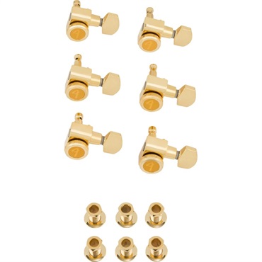 Fender USA LOCKING STRATOCASTER(R)/TELECASTER(R) TUNING MACHINE SETS GOLD [0990818200]