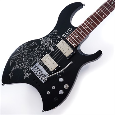 0202Z Trem Jet Black Hand Engraved Dragon Proto