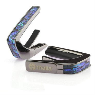Black Chrome with Blue Abalone Inlay
