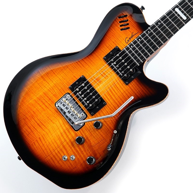 Godin LGXT(Synth-Access) Cognac burst Flame SN.22375167 展示特価