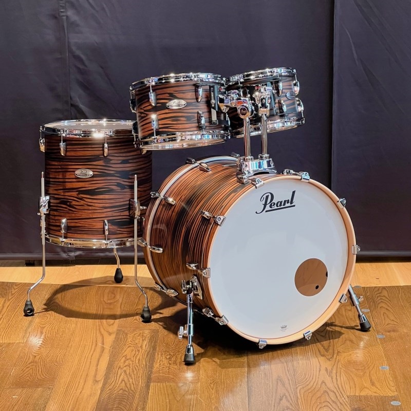 Pearl Professional Maple 4pc Drum Kit - #883 Matte Mocha Swirl
