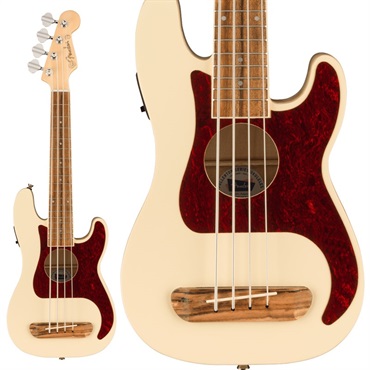 Fender Acoustics 【入荷待ち、ご予約受付中】 Fullerton Precision Bass Uke (Olympic White/Walnut Fingerboard)