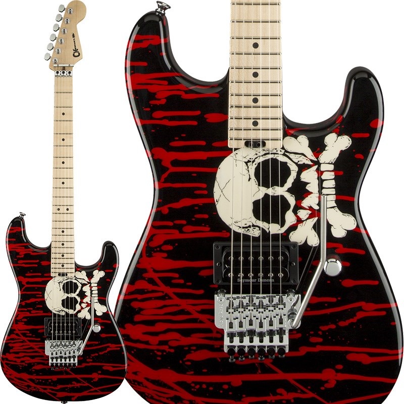 ギター Charvel / Limited Edition Charvel Warren DeMartini Signature Pro-Mod Blood and Skull (Blood
