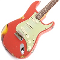 2023 Collection Time Machine 1960 Stratocaster Heavy Relic Aged Fiesta Red over 3-Tone Sunburst【SN.CZ572237】【IKEBE Order Model】