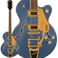 G5655TG Electromatic Center Block Jr. Single-Cut with Bigsby and Gold Hardware (Cerulean Smoke/Laurel)
