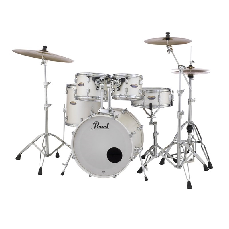 Pearl DMP825S/C-2CSN #229[Decade Maple Ready Set Go  ～Two Crash Cymbal Version～ / White Satin Pearl] 【シンバル付きドラムフルセット】