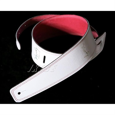 Leather-Suede 2.5inch Standard Tail [White-Pink]
