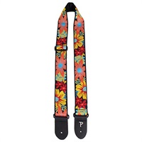 BIG FLOWER JACQUARD GUITAR STRAP [TWS-7580]