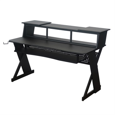 Ikebe Original 【GW激得セール】Canvas Desk (STR-335) Black 【期間・台数限定特別プライス！】(お届け先：北海道/九州/※沖縄・離島は別途お見積り)