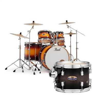Pearl Decade Maple Ready Set Go シンバル付きドラムフルセット ～Two Crash Cymbal Version～ [DMP825S/C-2CSN] #262 Satin Black Burst