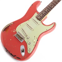 Artist Collection Michael Landau Signature 1963 Stratocaster Relic Fiesta Red over 3 Color Sunburst【SN.R133250】