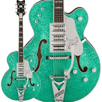 G6136T Kenny Falcon II with String-Thru Bigsby (Early Summer Green Sparkle/Ebony)