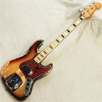 Jazz Bass '73 w/Black Block & Binding Sunburst/M