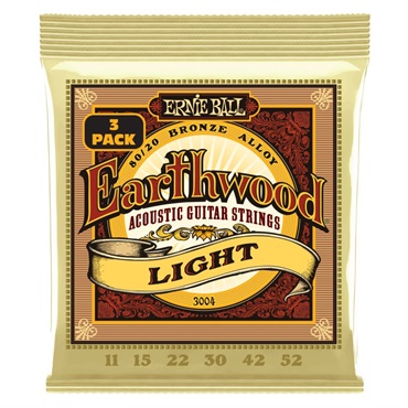 Earthwood 80/20 Bronze Light 3 Pack (11-52) #3004 アーニーボール
