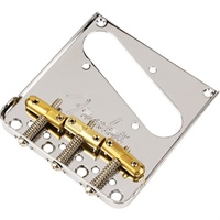 3-Saddle Top-Load/String-Through Tele Bridge with Compensated Brass Bullet Saddles [0990808000]