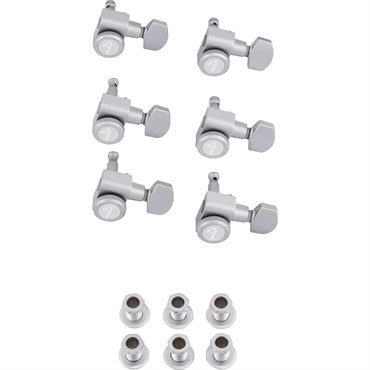 Fender USA Locking Stratocaster/Telecaster Tuning Machine Sets Brushed Chrome (6) [0990818000]