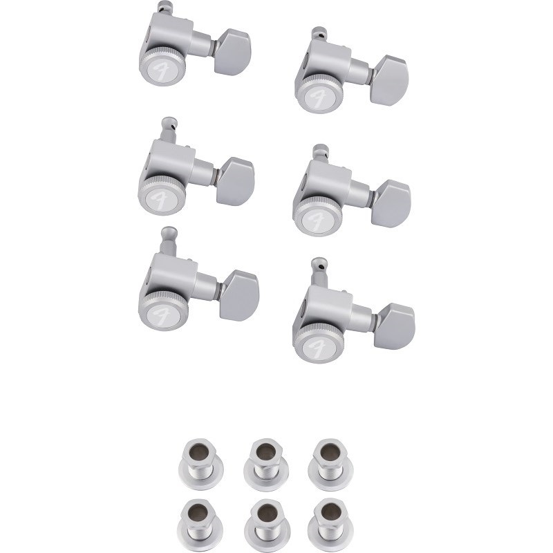 Fender USA Locking Stratocaster/Telecaster Tuning Machine Sets Brushed Chrome (6) [0990818000]