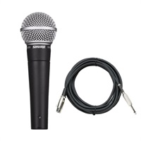 SM58-LCE【マイクケーブルセット(XLRメス-TSフォン)5.0ｍ】(定番ダイナミックマイク)(国内正規品2年保証)(シュア)(SM58LCE)
