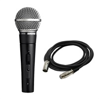 SM58SE【マイクケーブルセット(XLRメス-XLRオス)5.0ｍ】(定番・スイッチ付きダイナミックマイク)(国内正規品2年保証)(シュア)