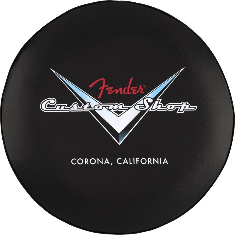 Fender USA Fender Custom Shop Chevron Logo Barstool， Black/Chrome 24 [9192022005]