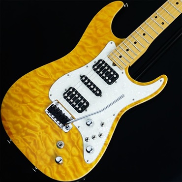 【USED】Drop Top Classic Quilted Maple Top on Basswood (Translucent Yellow with Binding)#7-25-97N