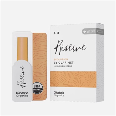 D'Addario Woodwinds (RICO) 《硬さ：4.0》B♭クラリネット用リード ダダリオ・ウッドウインズ オーガニック・レゼルヴ・エヴォリューション