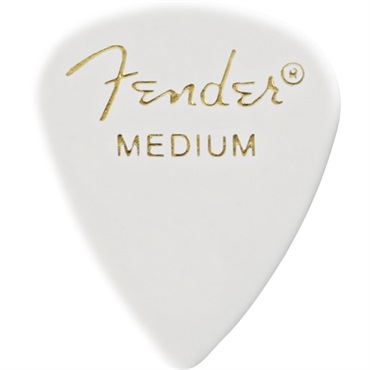 Fender USA CLASSIC CELLULOID PICKS， 351 SHAPE - 12 PACK【ホワイト/Medium】[#1980351880]