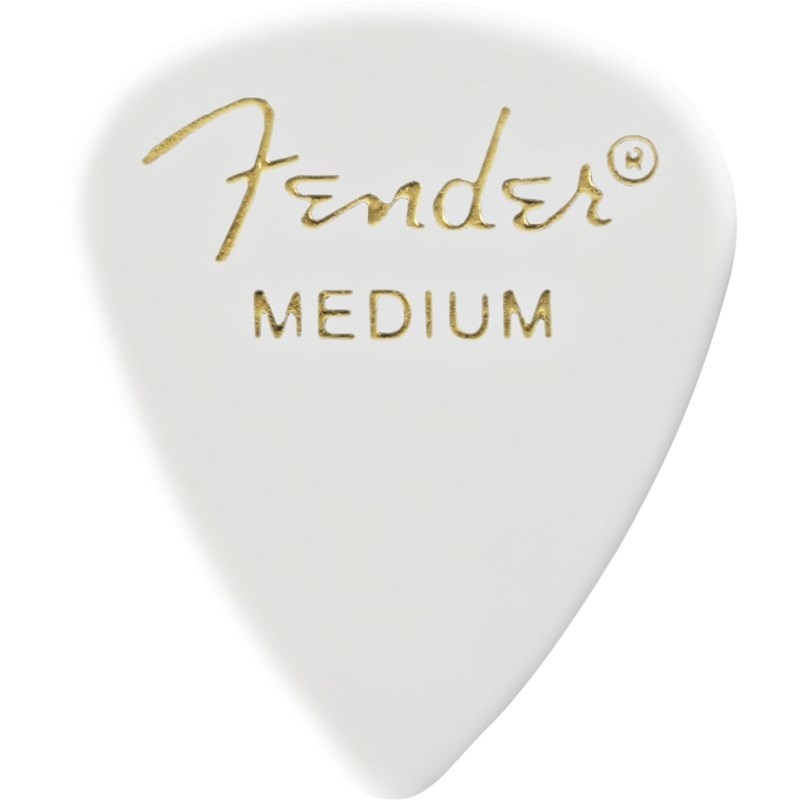Fender USA CLASSIC CELLULOID PICKS， 351 SHAPE - 12 PACK【ホワイト/Medium】[#1980351880]